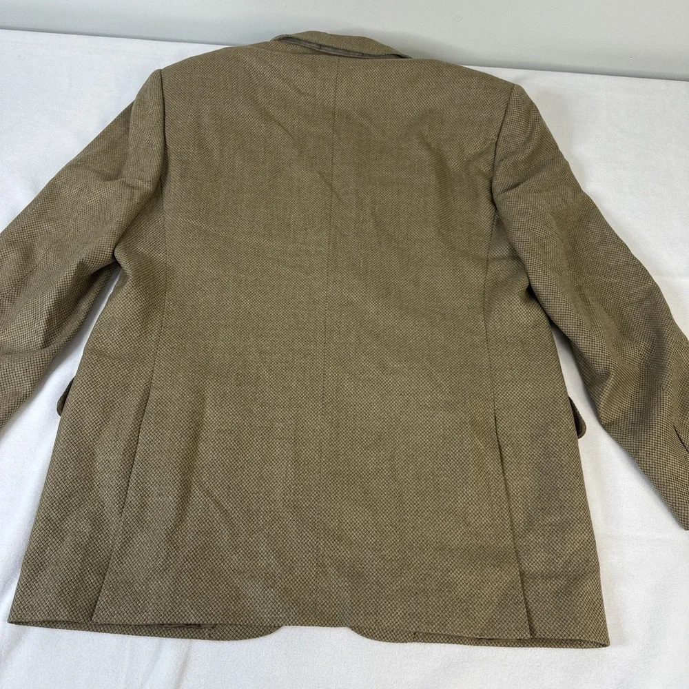 Ermenegildo Zegna Blazer EU 52C US 42R Brown 15milmil15 100%Wool Nailhead